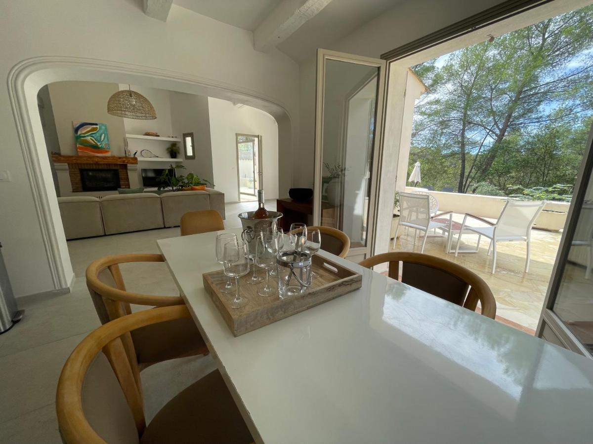 La Villa Des Carriers- Maison Avec Piscine Proche Mer Roquefort Les Pins Bagian luar foto