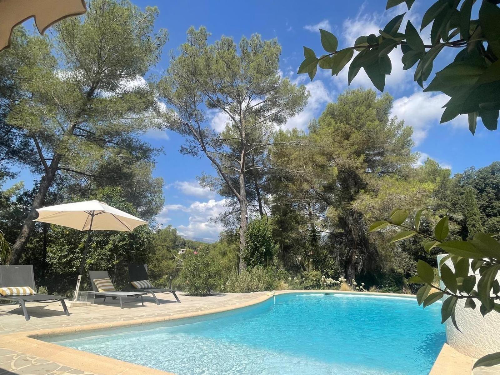 La Villa Des Carriers- Maison Avec Piscine Proche Mer Roquefort Les Pins Bagian luar foto