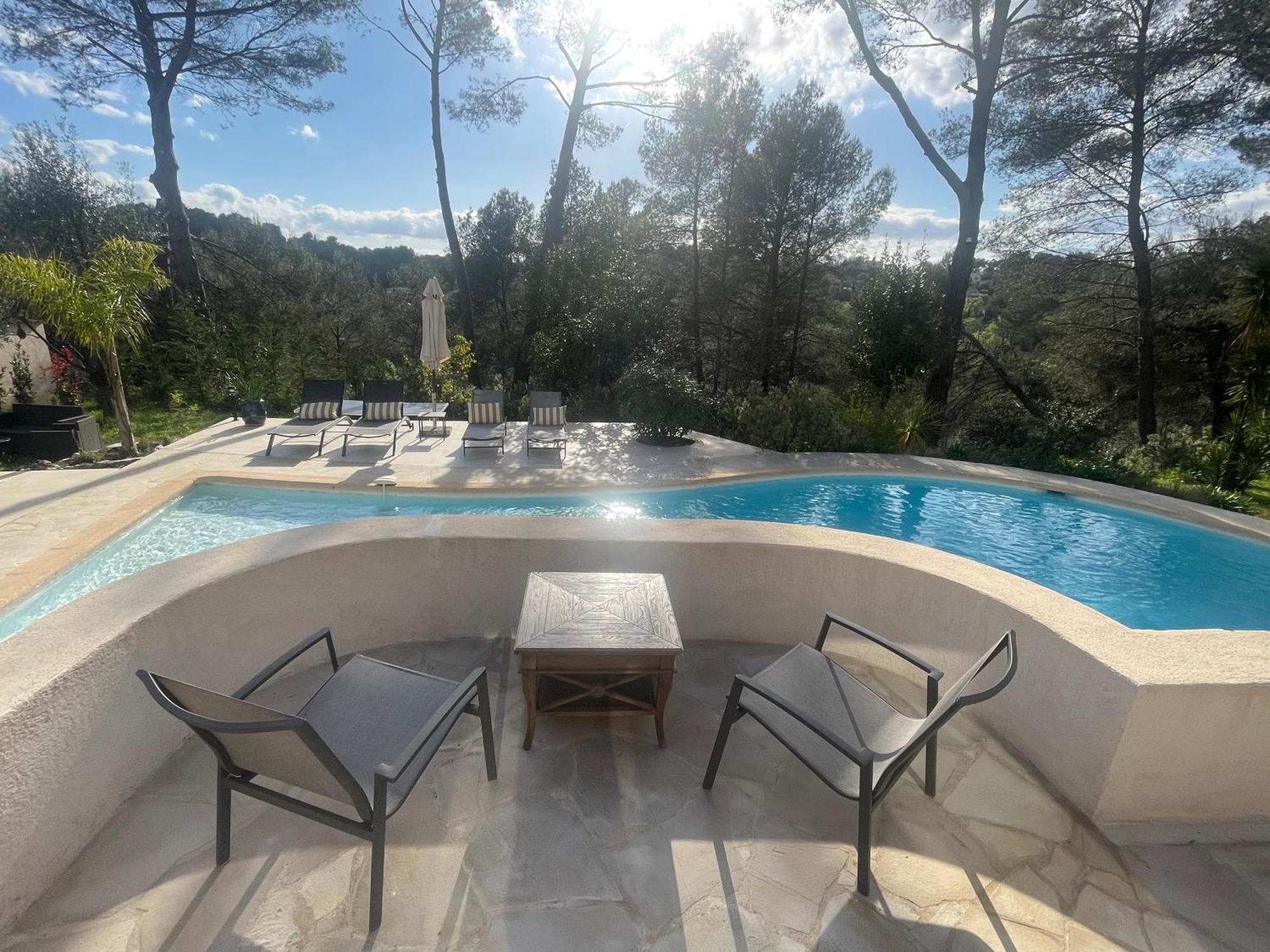 La Villa Des Carriers- Maison Avec Piscine Proche Mer Roquefort Les Pins Bagian luar foto